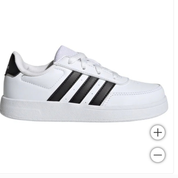 NEW adidas Kids' Breaknet Shoe White Tennis Shoes Sneakers - Picture 1 of 6